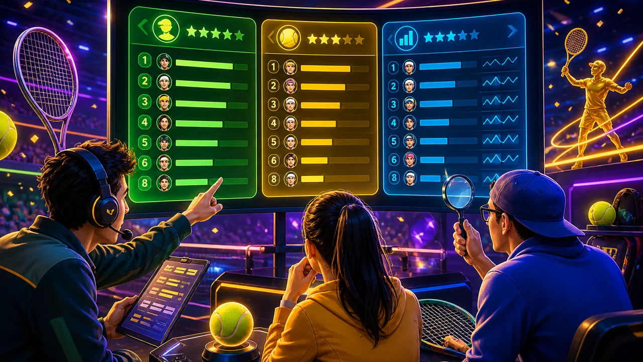 Chọn nhịp chơi phù hợp: xếp hạng game tennis go8 dễ hiểu cho người mới